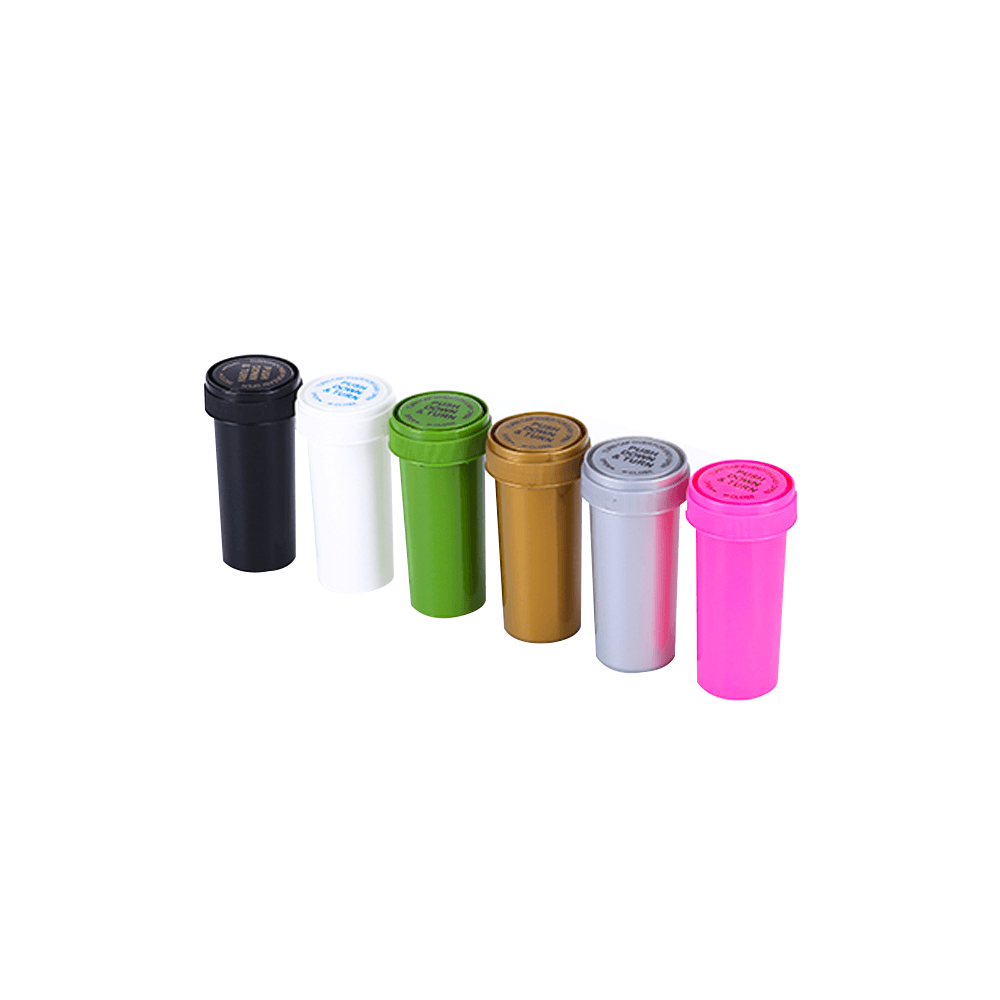 Economy Reversible Cap Plastic Vials